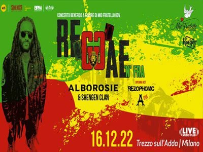 Alborosie in concerto a Trezzo sull'Adda il 16 Dicembre 2022