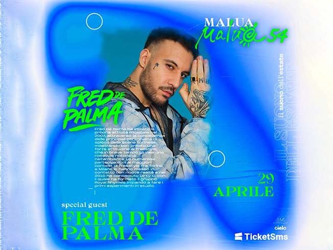 Fred De Palma live a Lido Di Spina il 29 Aprile 2023