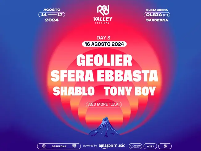 redvalleyfestival-2024-day3 Sfera Ebbasta, Geolier, Il Tre, Shablo e Tony Boy in concerto a Olbia il 16 Agosto 2024