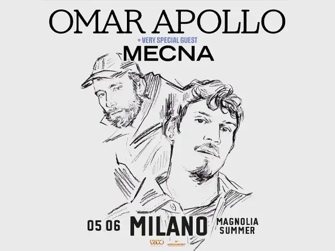 omar-apollo-mecna-050624 Omar Apollo + Mecna live a Milano il 5 Giugno 2024