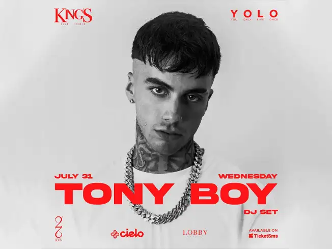 Tony Boy live Jesolo il 31 luglio 2024