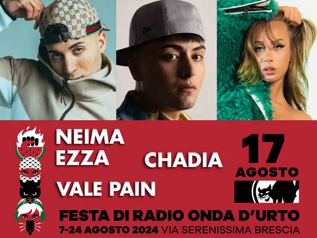 neima-chadia-valepain-170824 Neima Ezza, Vale Pain e Chadia lin concerto a BRescia il 17 Agosto 2024
