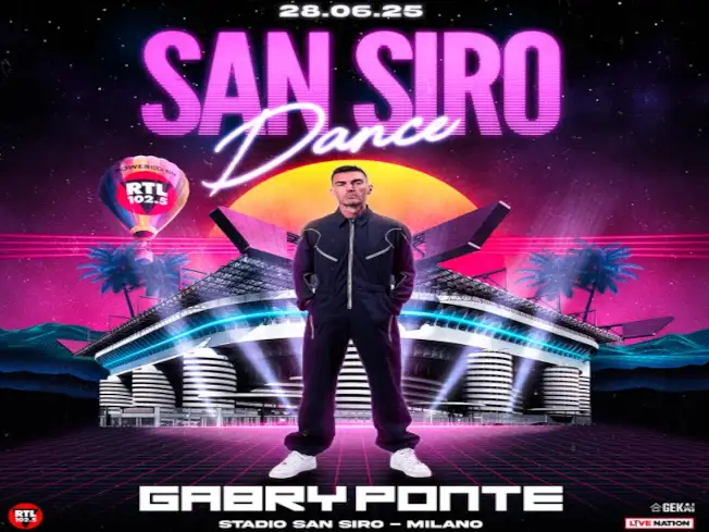 gabryponte-280625 Gabry Ponte in concerto allo Stadio San Siro di Milano il 28 Giugno 2025