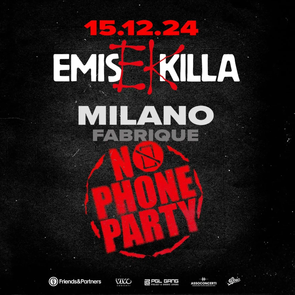 Emis Killa "No Phone Party" al Fabrique di Milano l 15 dcembre 2024