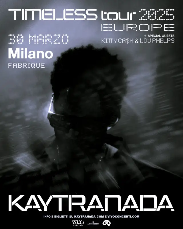 Kaytranada in concerto al Fabrique di Milano il 30 marzo 2025