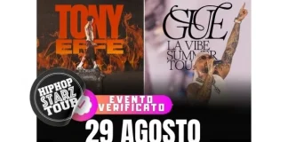 Guè + Tony Effe @ Wave Summer Music (Catania) Guè e Tony Effe in concerto a Catania il 29 Agosto 2025