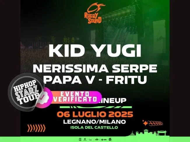 kidyugi-060725 Kid Yugi, Nerissima Serpe, Papa V e Fritu in concerto a Legnano il 6 Luglio 2025
