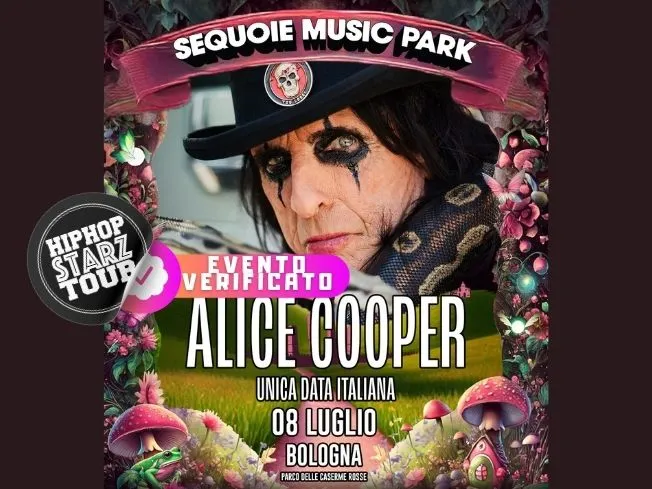 Alice Cooper in concerto a Bologna l'8 Luglio 2025