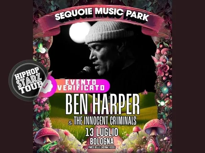 Ben Harper in concerto al Sequoie Music Park di Bologna il 13 Luglio 2025
