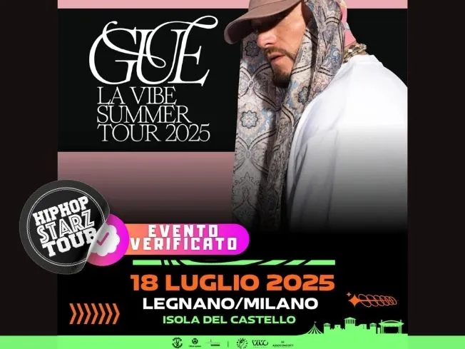Guè in concerto al Rugby Sound Festival di Legnano il 18 Luglio 2025