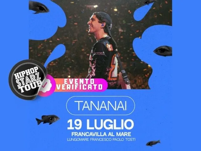Tananai in concerto allo Shock Wave Festival di Francavilla al Mare il 19 Luglio 2025
