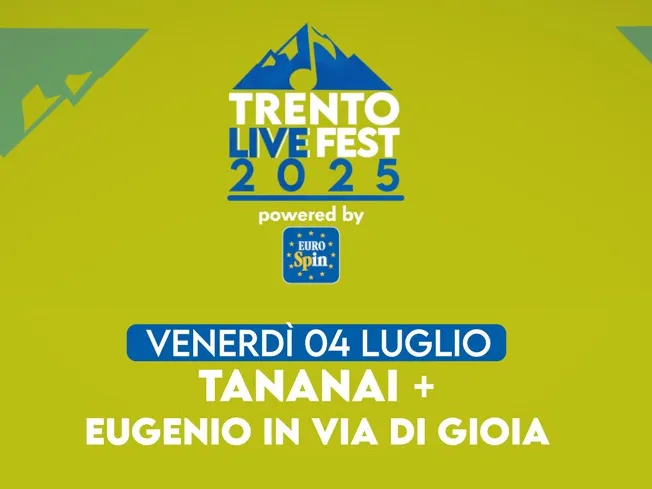 Tananai e Eugenio in via di gioia in concerto a Trento il 4 Luglio 2025