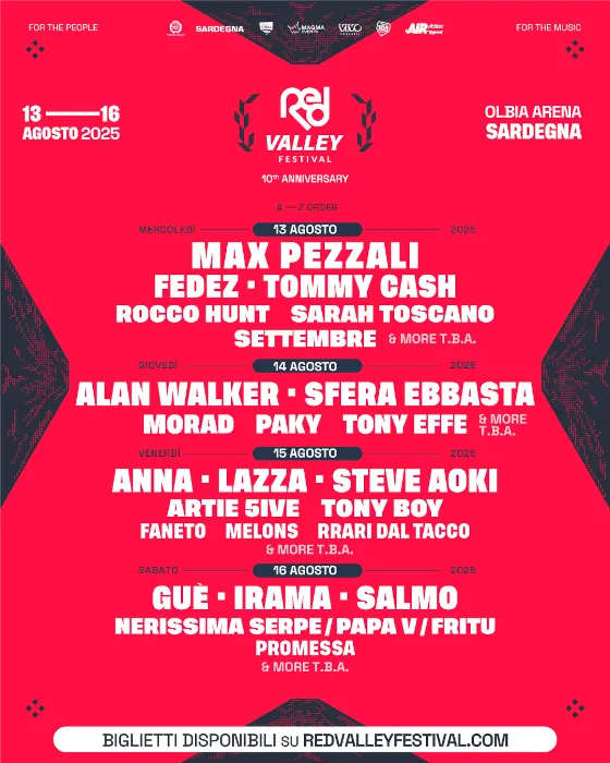 Red Valley festival Line Up 2025