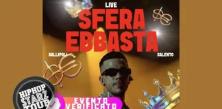Sfera Ebbasta @ Parco Gondar (Gallipoli, LE) Sfera Ebbasta live a Gallipoli il 4 agosto 2025