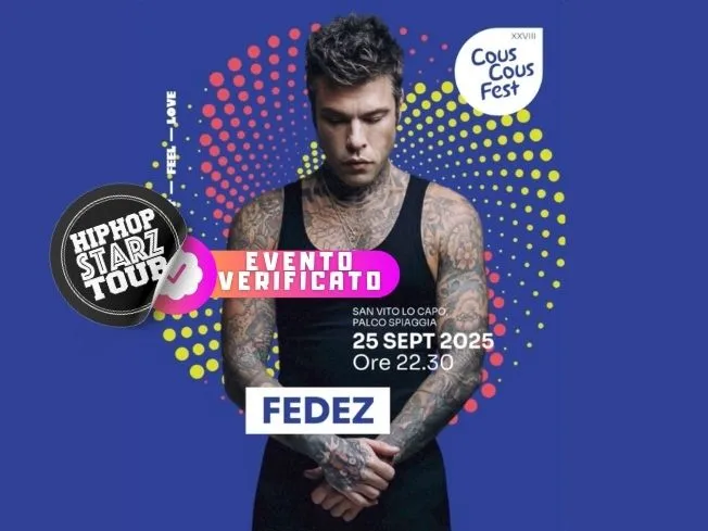 Fedez live a San Vito Lo Capo il 25 Settembre 2025