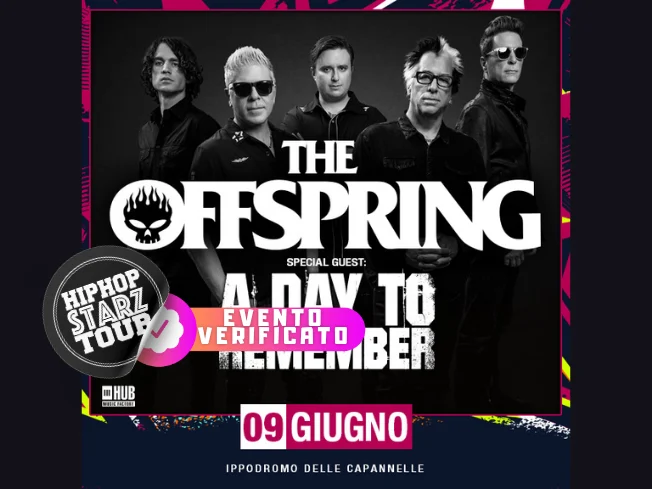 The Offspring in concerto al Rock in Roma, all'Ippodromo Le Capannelle di Roma il 9 Giugno 2026