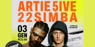 Artie 5ive e 22simba live a Bitritto (Bari) il 3 gennaio 2026