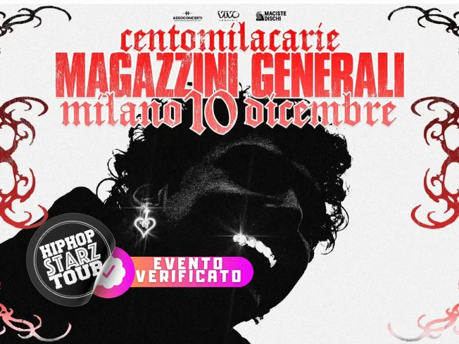 Centomilacarie concerto a Milano il 10 Dicembre 2025