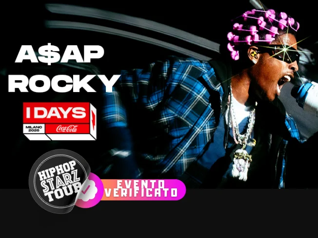 Asap Rocky in concerto a Milano il 10 Settembre 2026